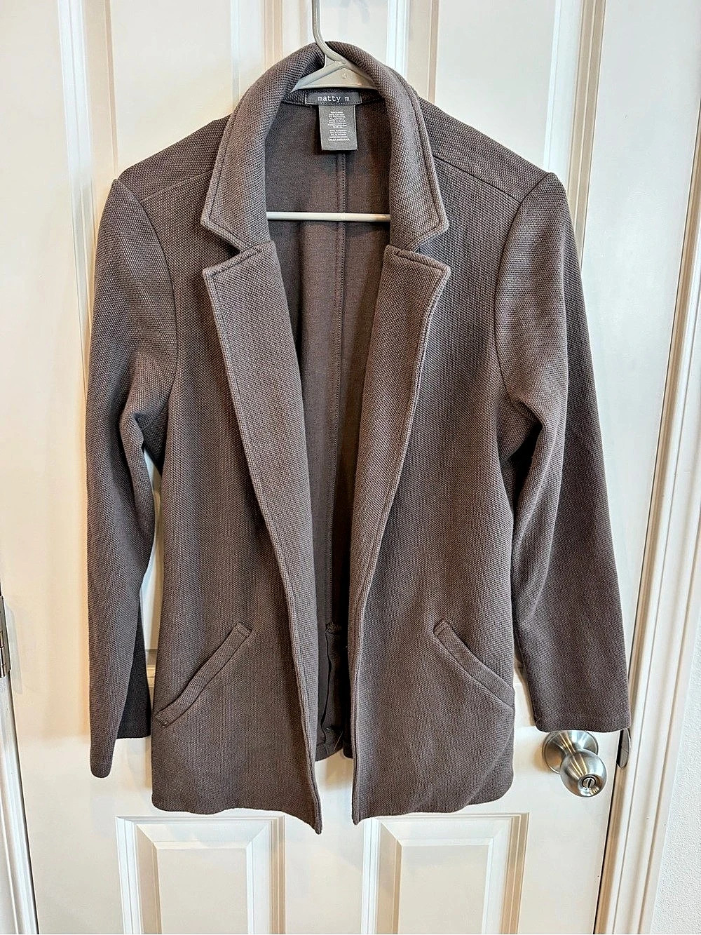 Matty Medium Textured Blazer in Brown Size Medium Like New